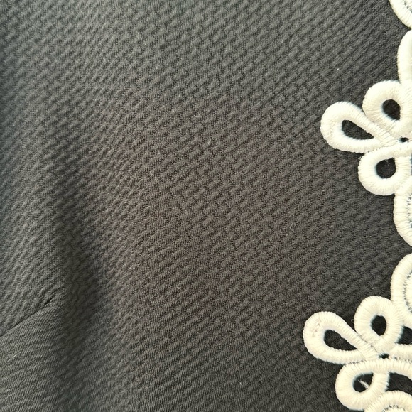 Petite Lace-Trim Shift Dress - Picture 7 of 11